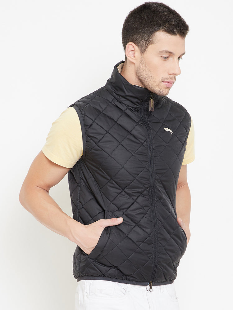 Men Half Sleeve Polyester Jacket - JUMP USA (1568785072170)