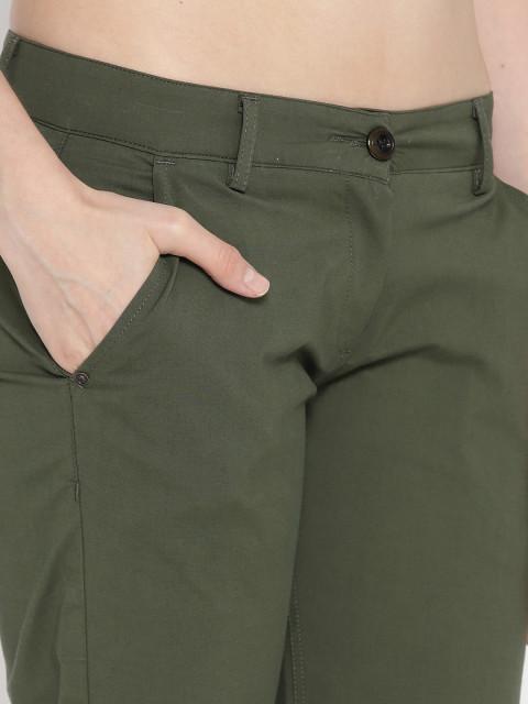 Women Solid Flared Trousers - JUMP USA