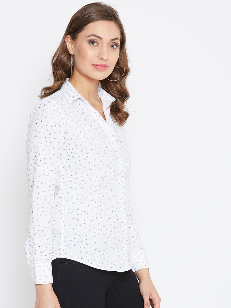 JUMP USA Women Regular Fit White Casual Shirt - JUMP USA