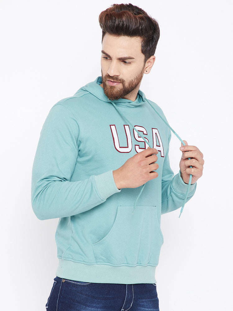Mens Solid Periwinkle Sweatshirt - JUMP USA