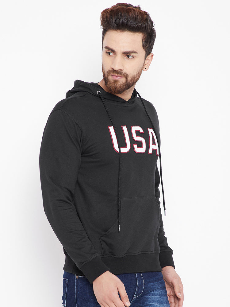 Mens Solid Black Sweatshirt - JUMP USA