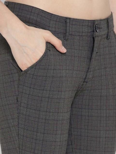 Women checked Cropped Trousers - JUMP USA