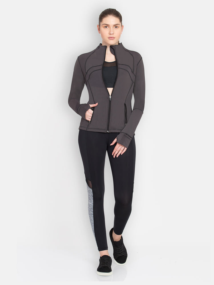 Women Solid Jacket - JUMP USA
