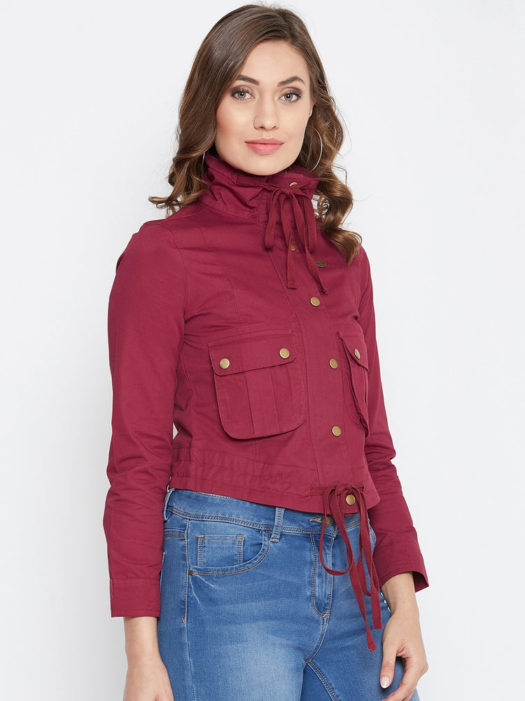 JUMP USA Women Red Casual Tailored Jacket - JUMP USA