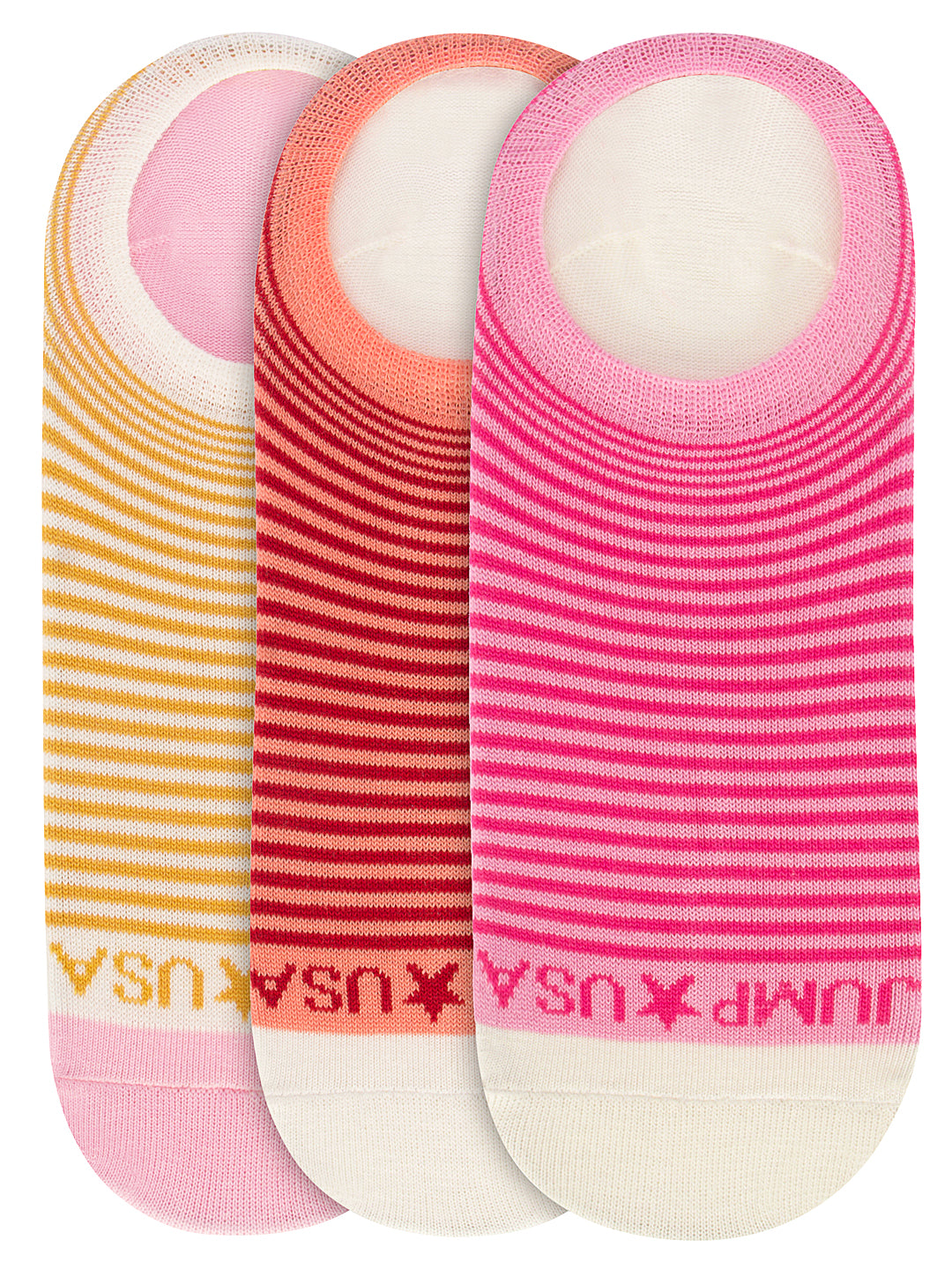 Women Pack of 3 Solid Shoeliners Socks - JUMP USA