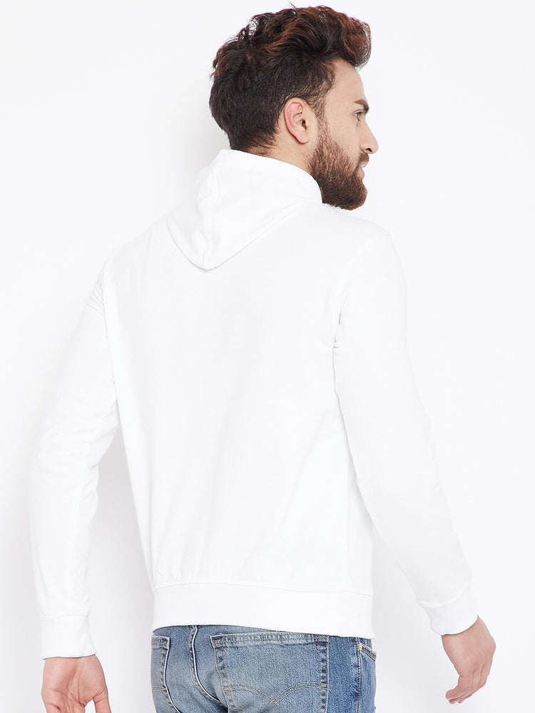 Mens Solid White Sweatshirt - JUMP USA