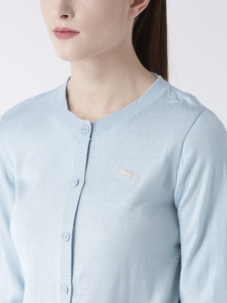 Women Cotton Casual Long Sleeve Blue Winter Sweaters - JUMP USA (1568776585258)
