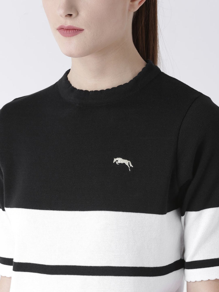 Women Half Sleeves Cotton Casual Sweater - JUMP USA (1568786219050)