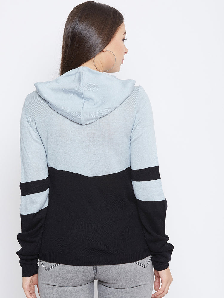 JUMP USA Women Solid Casual Hooded Pullover - JUMP USA