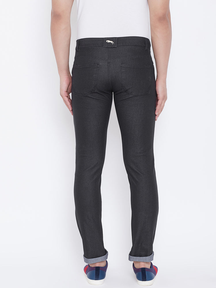 JUMP USA Men Black Solid Regular Fit Jeans - JUMP USA