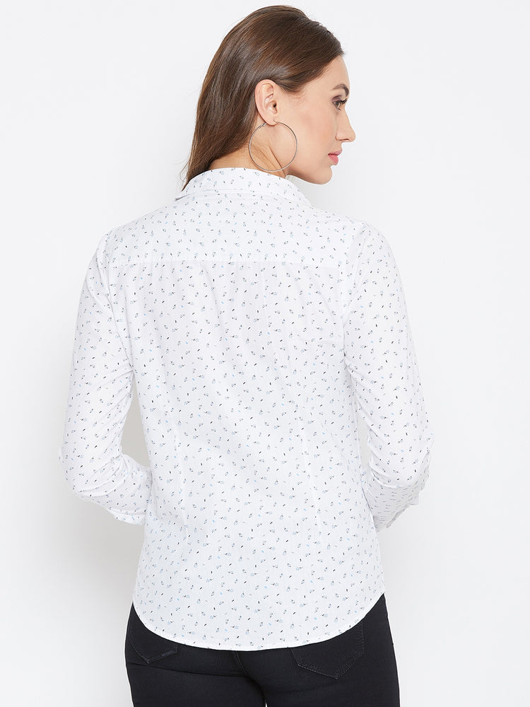 JUMP USA Women Regular Fit White Casual Shirt - JUMP USA