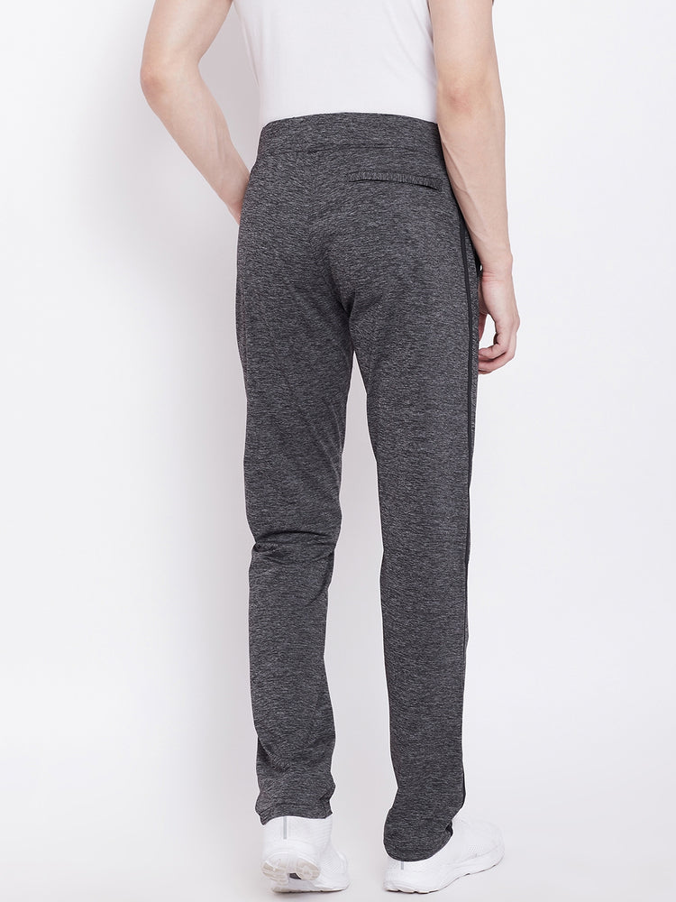 JUMP USA Men Grey Active Wear Solid Track Pant - JUMP USA