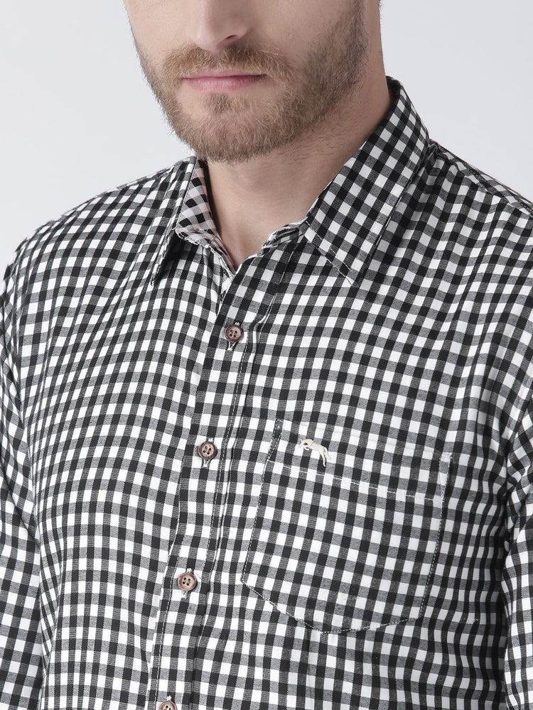 Men Full Sleeve Slim Fit Multicolor Shirt - JUMP USA (1568785498154)