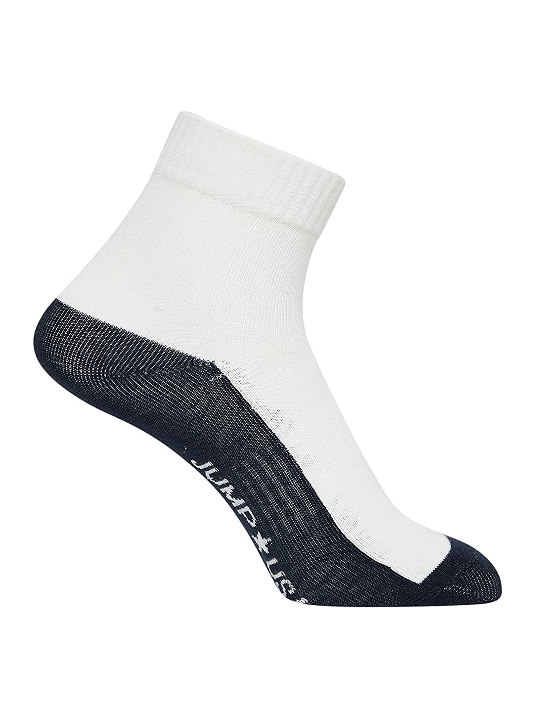 JUMP USA Men Ankle Length Pack of 3 Socks_Blue_Grey_White