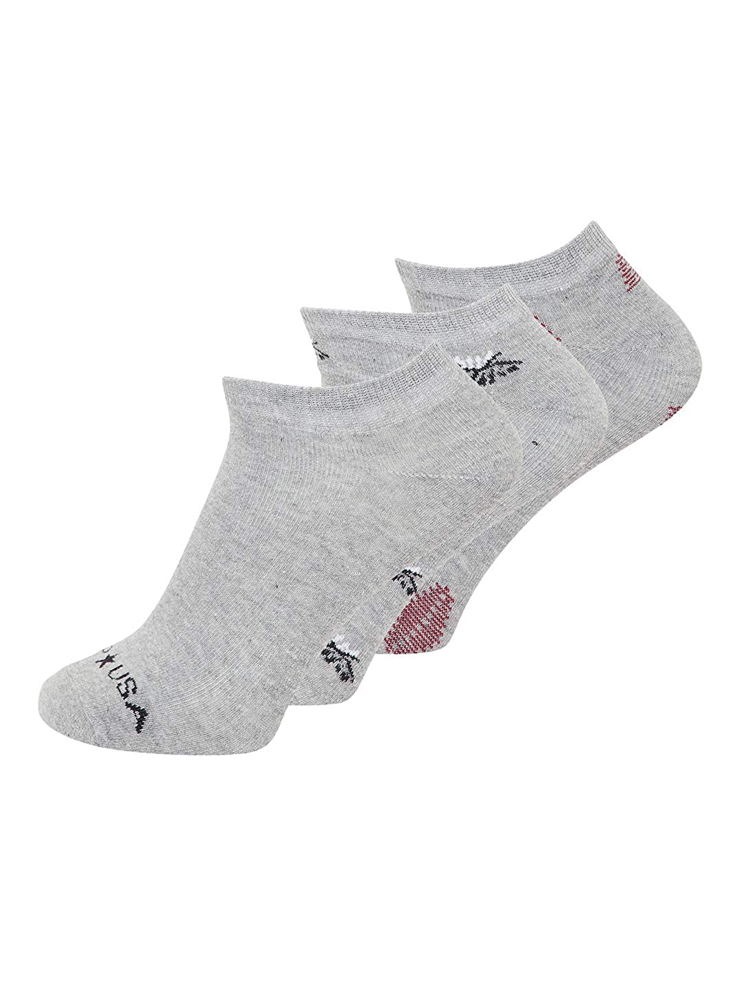 JUMP USA Women Pack of 3 Ankle Length Socks_Grey