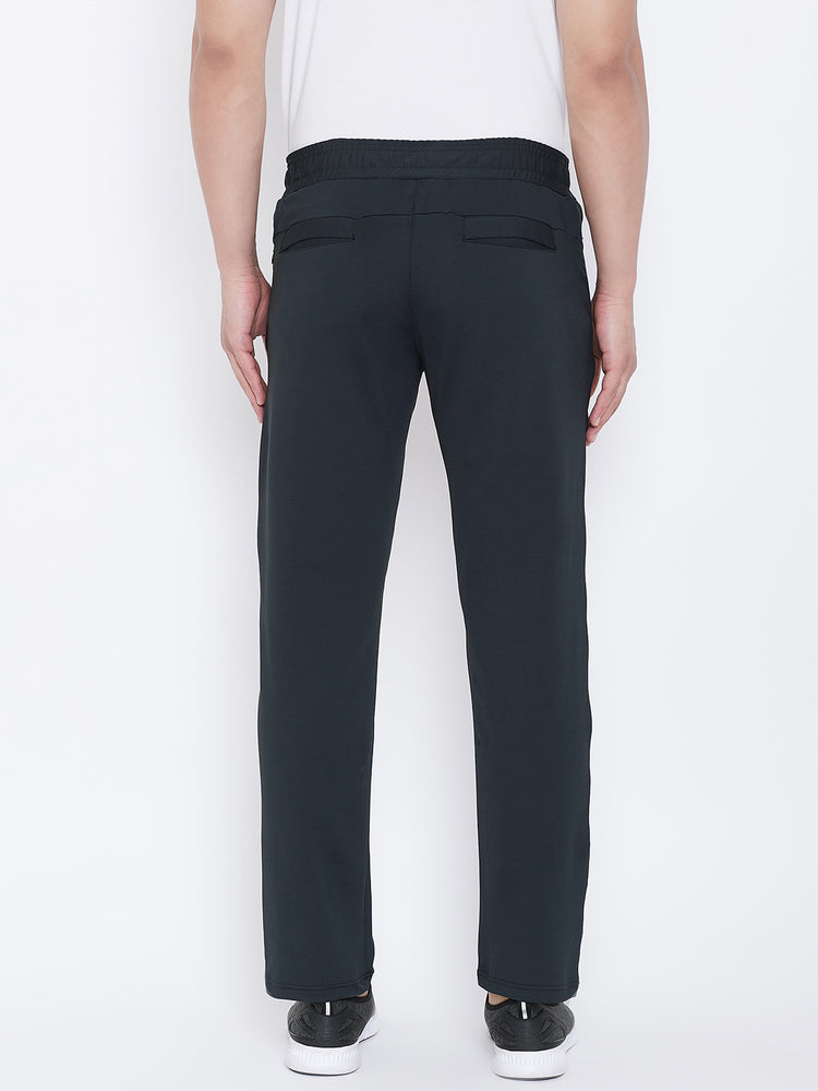 JUMP USA Men Black Solid Sports Track Pant - JUMP USA