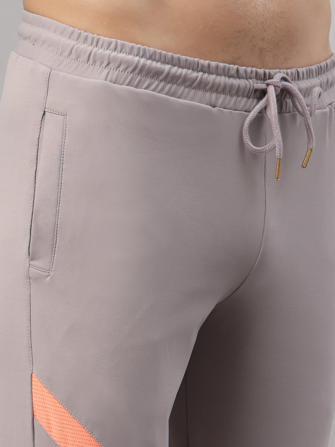 JUMP USA Men's Grey Solid Active Wear Slim-Fit Joggers