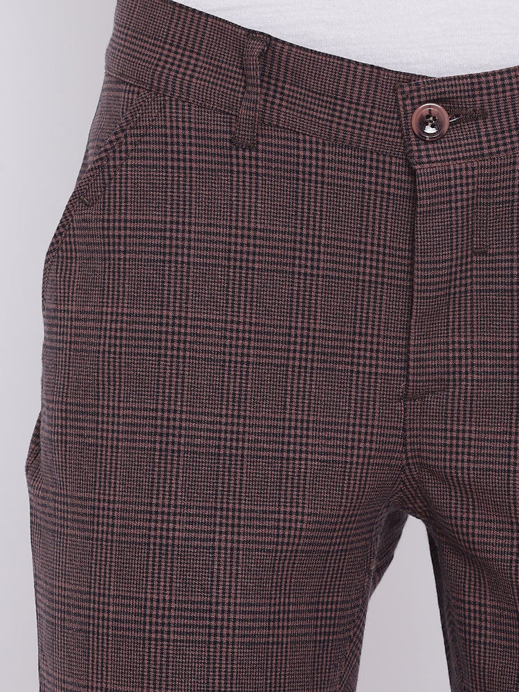 Women Coffee Brown Casual Trousers - JUMP USA