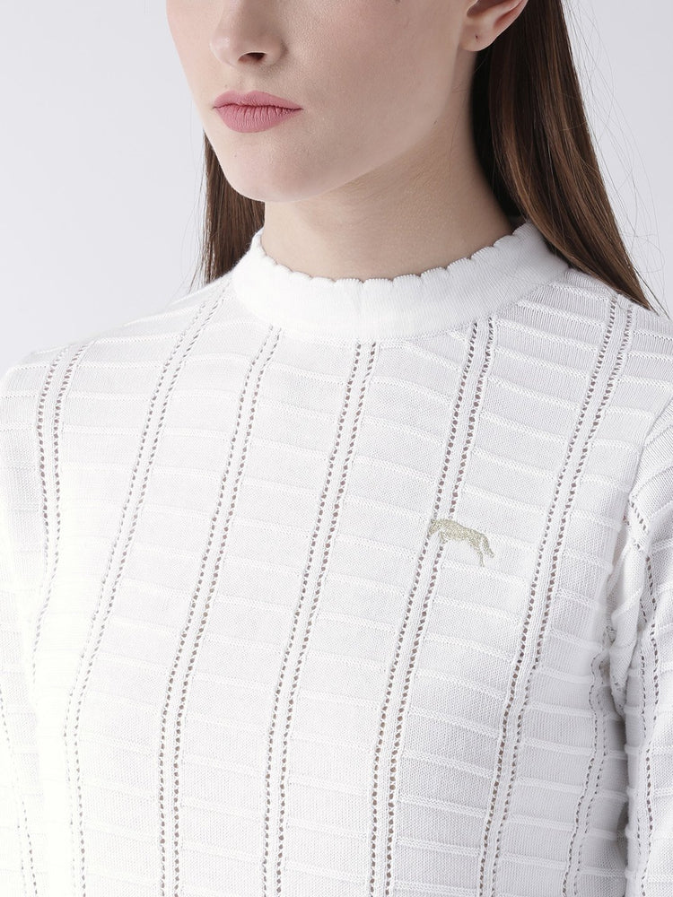 Women Cotton Casual Long Sleeve White Winter Sweaters - JUMP USA (1568777207850)