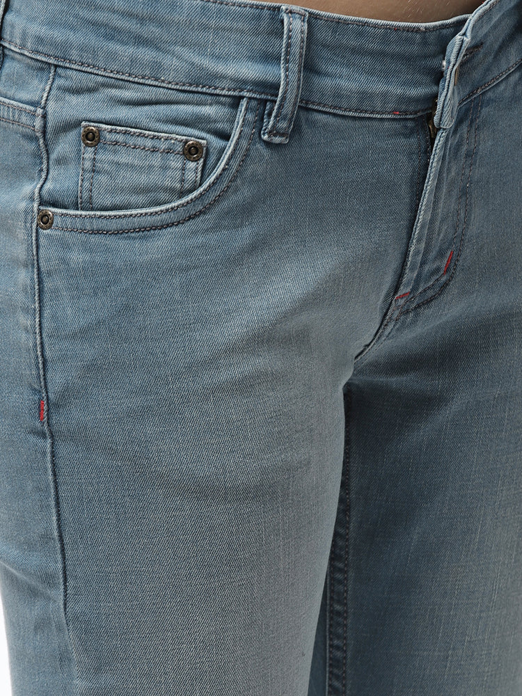 Women Blue Skinny Fit Mid-Rise Clean Look Jeans - JUMP USA