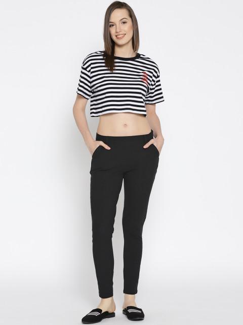 Women Solid Slim Fit Chinos - JUMP USA