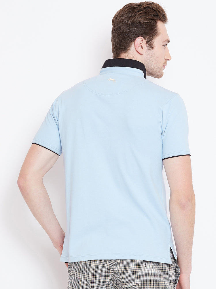 JUMP USA Men Blue Polo T-Shirt - JUMP USA