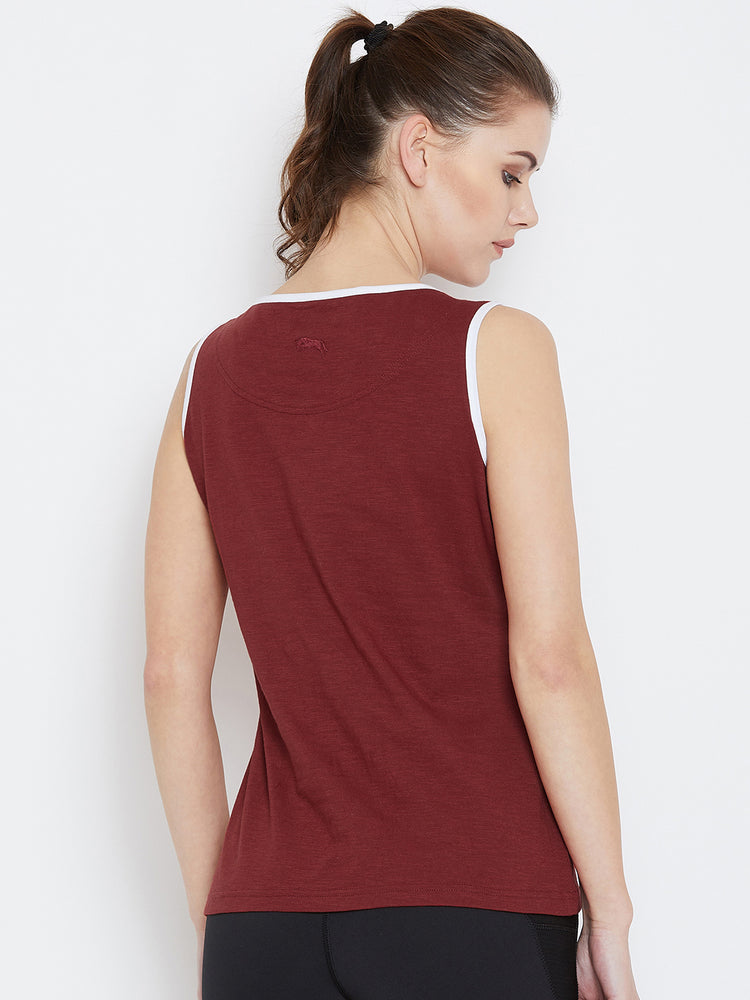 JUMP USA Women Red Printed Tank Top - JUMP USA