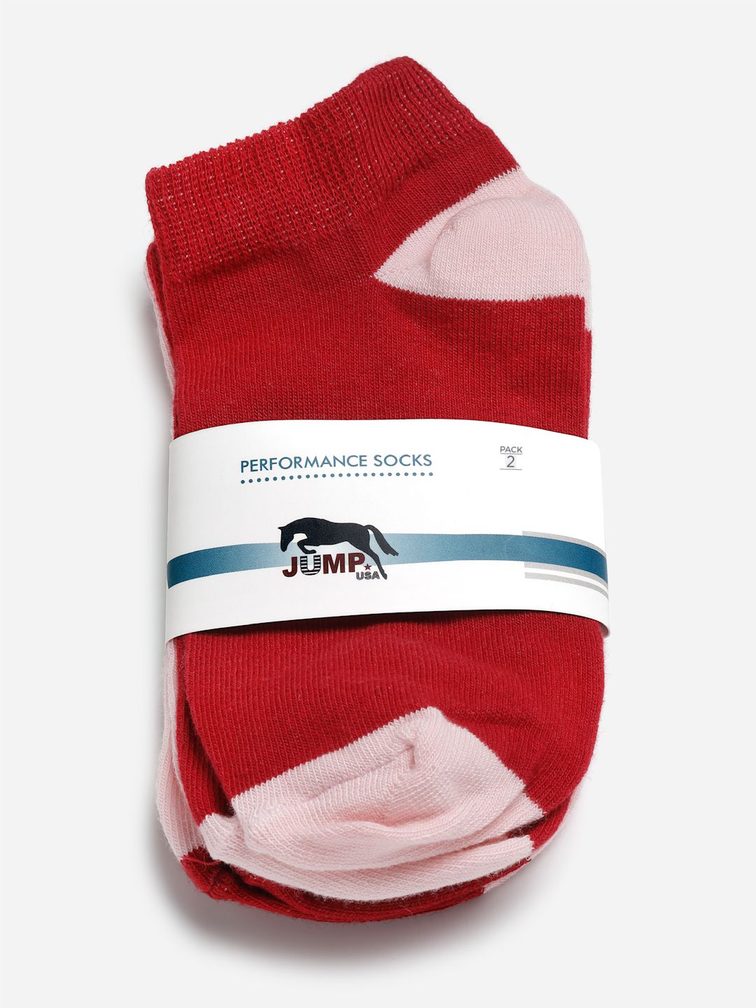 JUMP USA Women Pack of 2 Assorted Ankle Socks