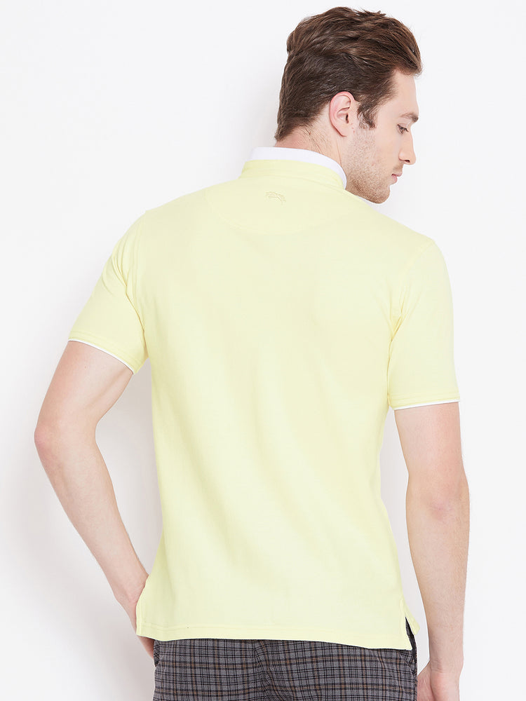 JUMP USA Men Yellow Polo T-Shirt - JUMP USA