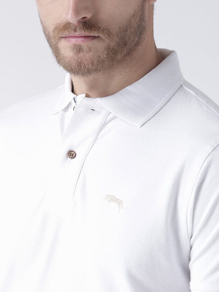 Men Plain Short Sleeve Polo T-Shirt - JUMP USA (1568779665450)