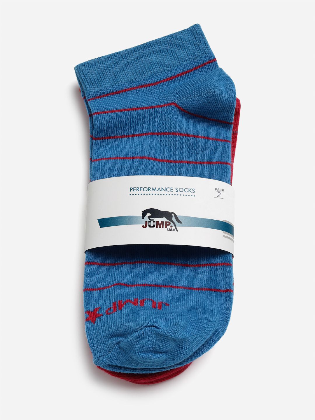 JUMP USA Women Pack of 2 Assorted Ankle Socks