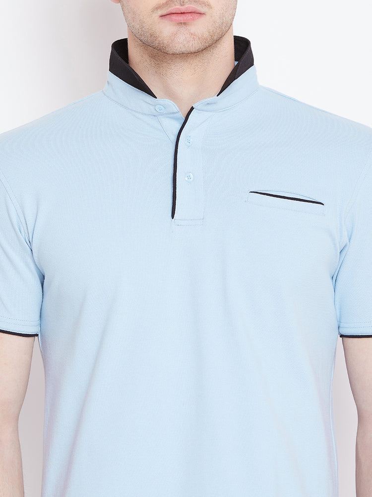 JUMP USA Men Blue Polo T-Shirt - JUMP USA