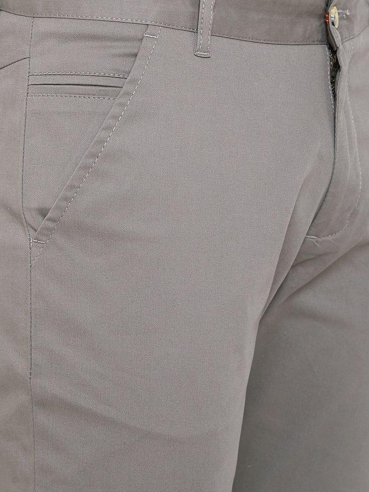 JUMP USA Men Grey Casual Regular Fit Trousers - JUMP USA