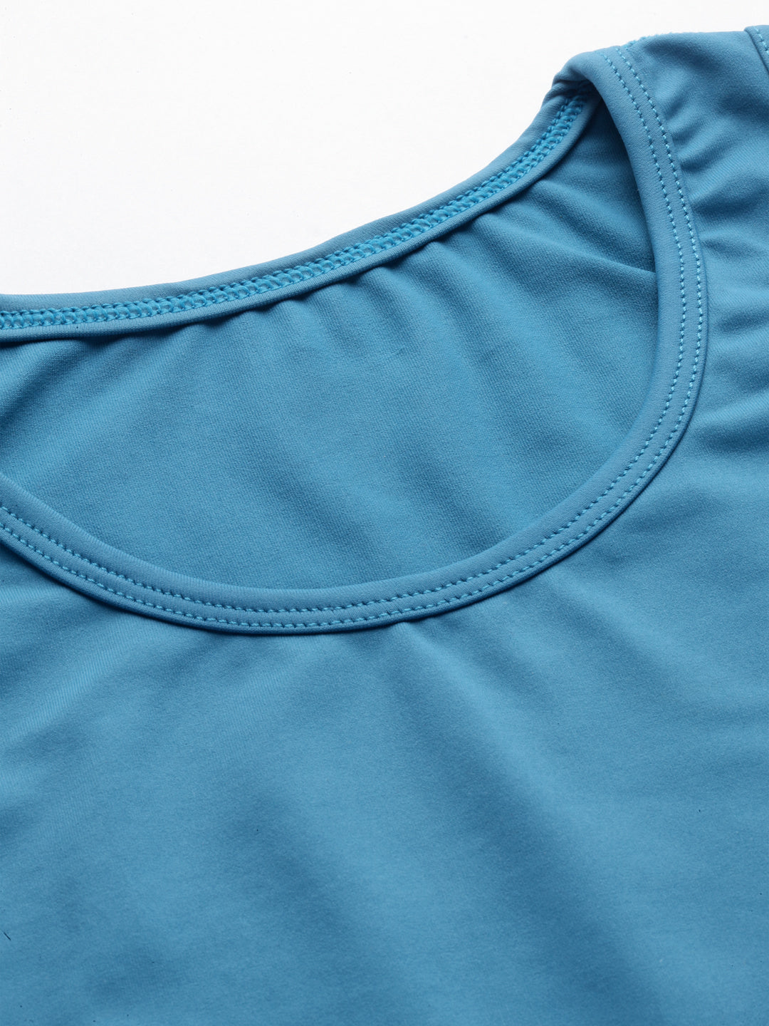 JUMP USA Black & Teal Solid Non-Wired Non Padded Rapid-Dry Training Sports Bra