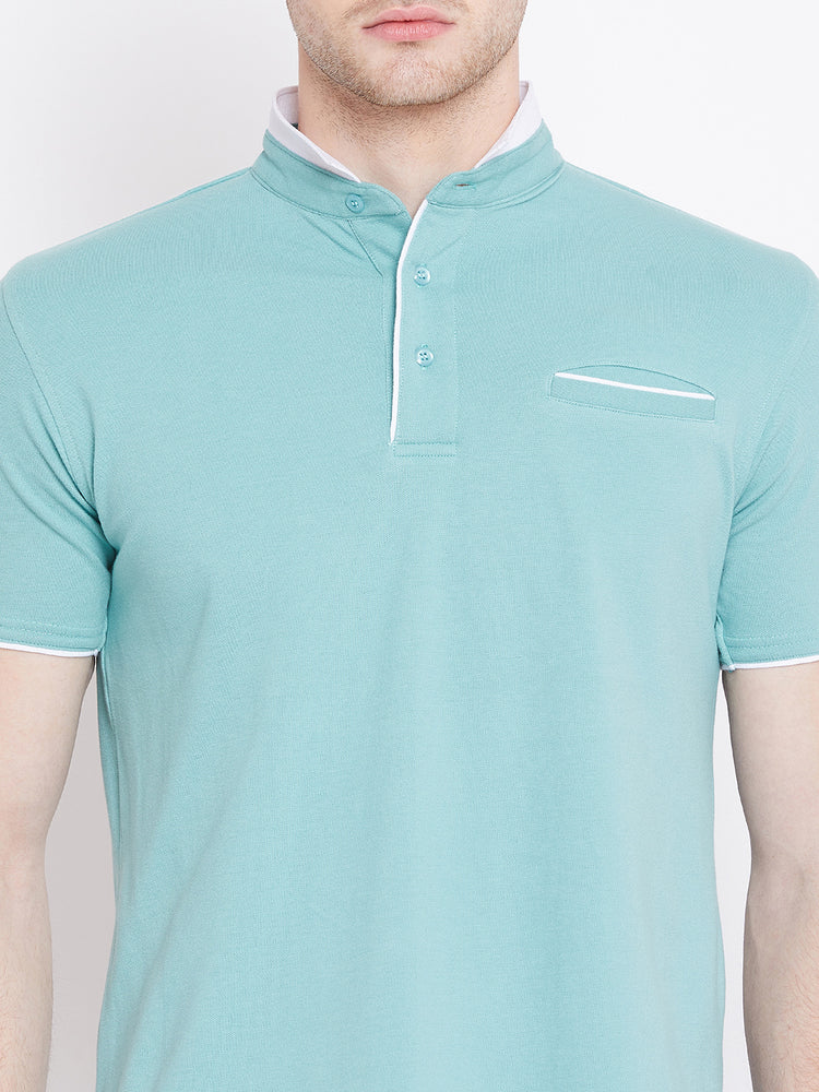 JUMP USA Men Blue Polo T-Shirt - JUMP USA
