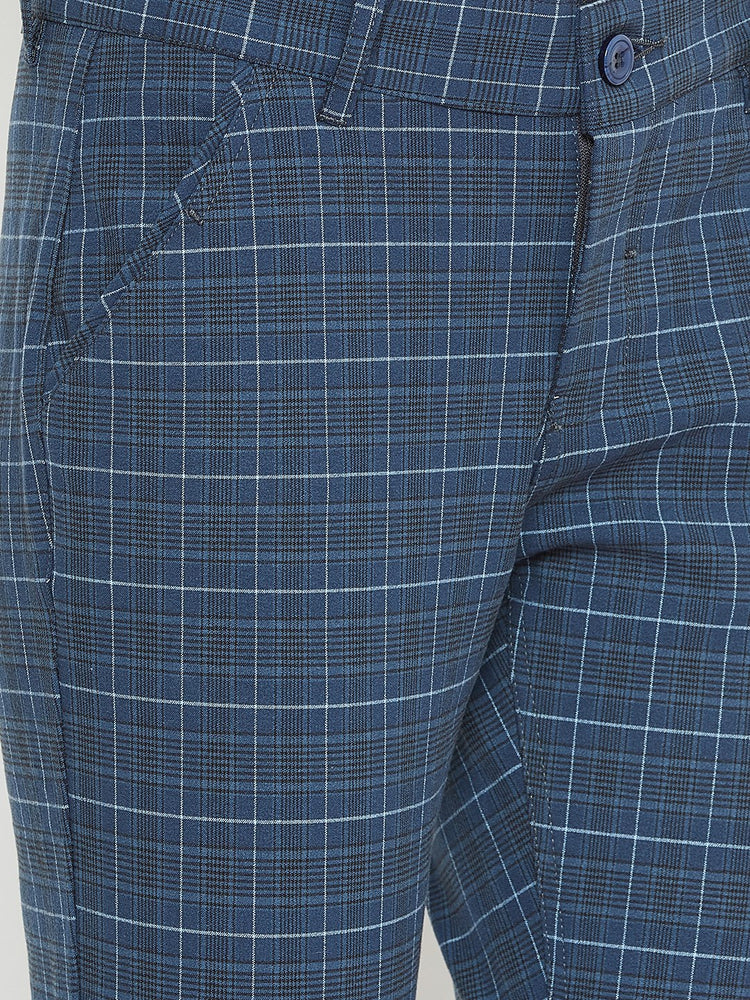 Women Checked Slim fit Casual Trousers - JUMP USA