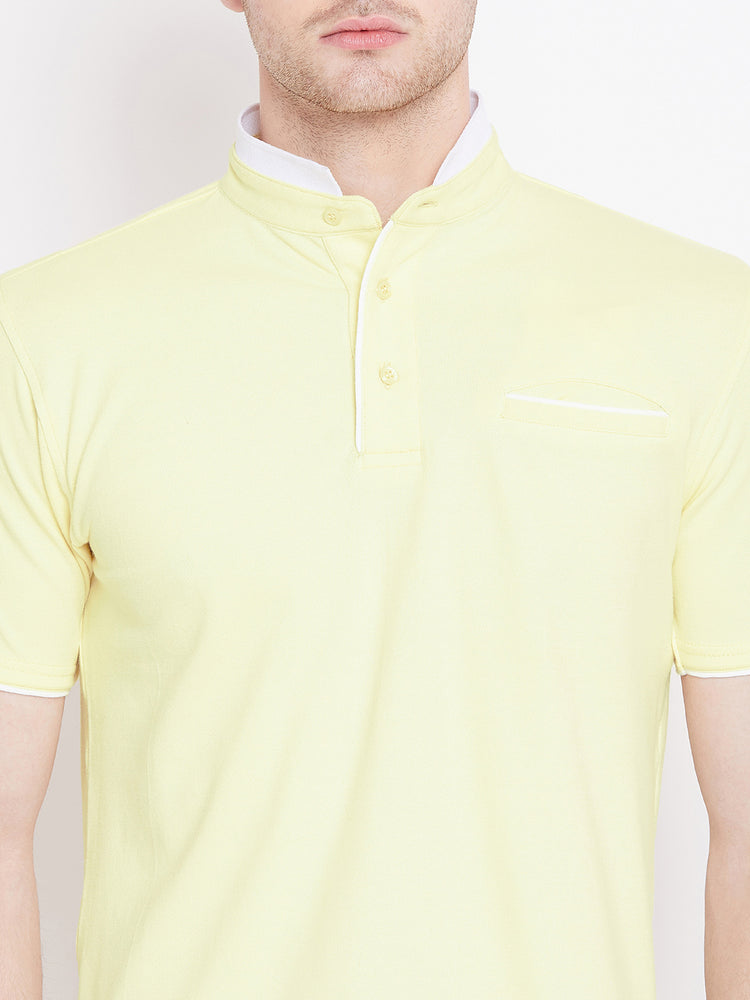 JUMP USA Men Yellow Polo T-Shirt - JUMP USA