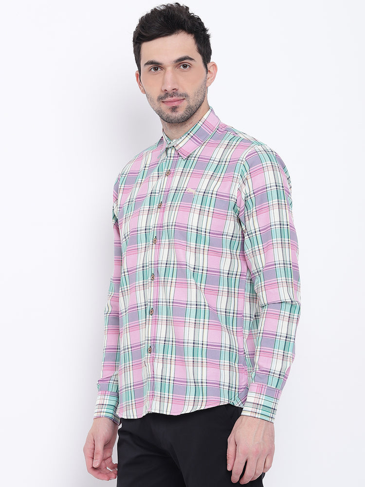 Men Casual Checked Multi Shirts - JUMP USA