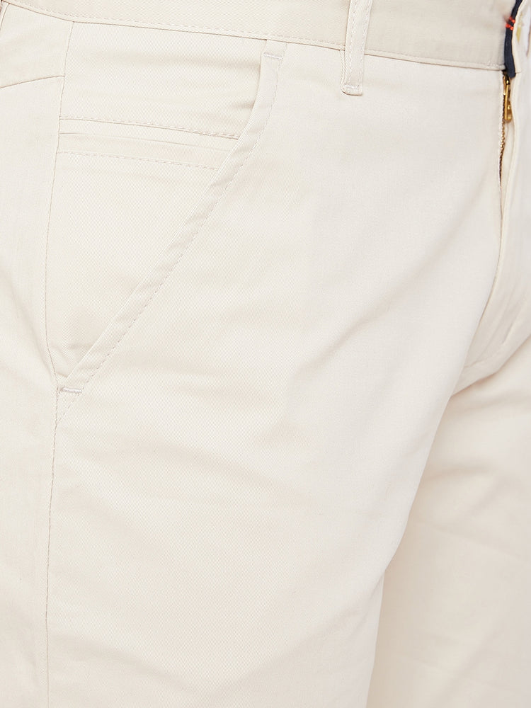 JUMP USA Men Beige Casual Regular Fit Trousers - JUMP USA
