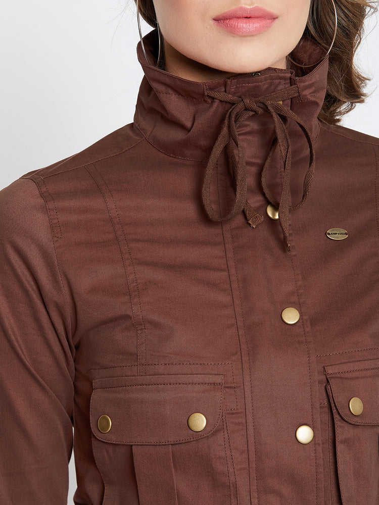 JUMP USA Women Rust Casual Tailored Jacket - JUMP USA