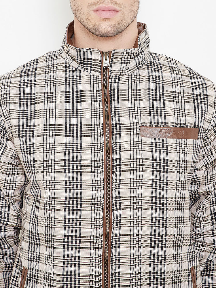Men Full Sleeve Cotton Zipper Jacket - JUMP USA (1568785203242)