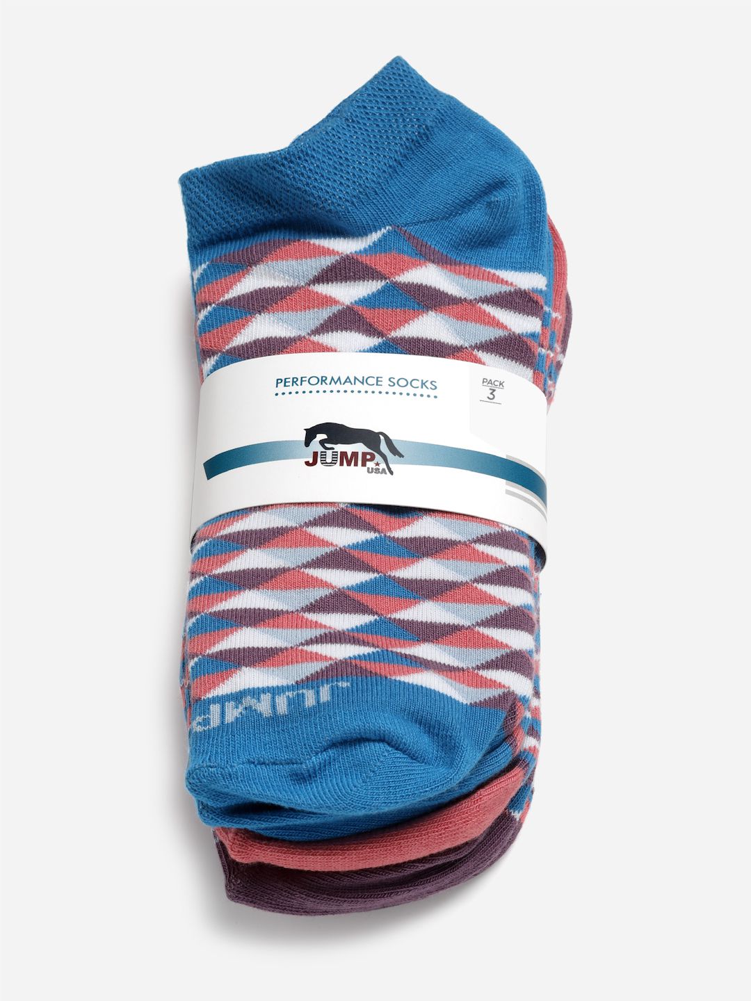 JUMP USA Ladies Ankle Socks (Set of 3)
