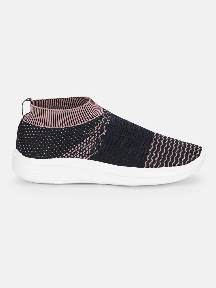 JUMP USA Women's Textured Blue Smart Casual Sneakers Shoes - JUMP USA