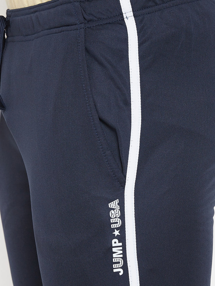 JUMP USA Men Navy Blue Solid Track Pant - JUMP USA