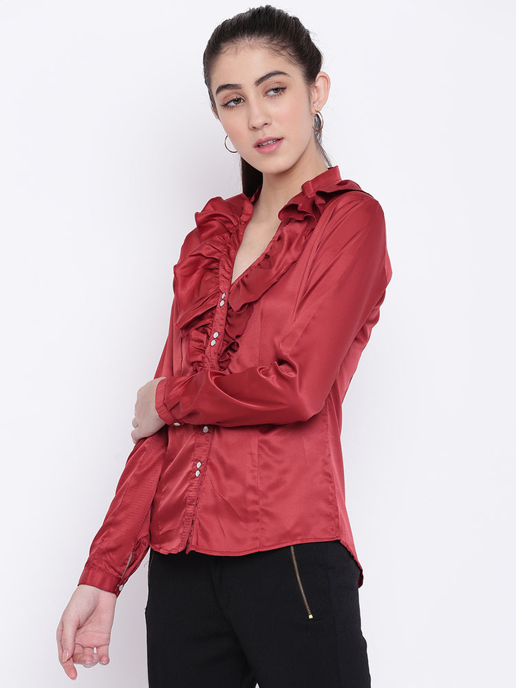 Women Navy Blue Casual Tops - JUMP USA