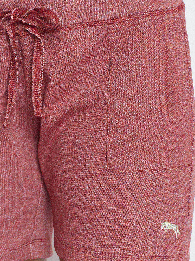 JUMP USA Women Red Solid Shorts - JUMP USA
