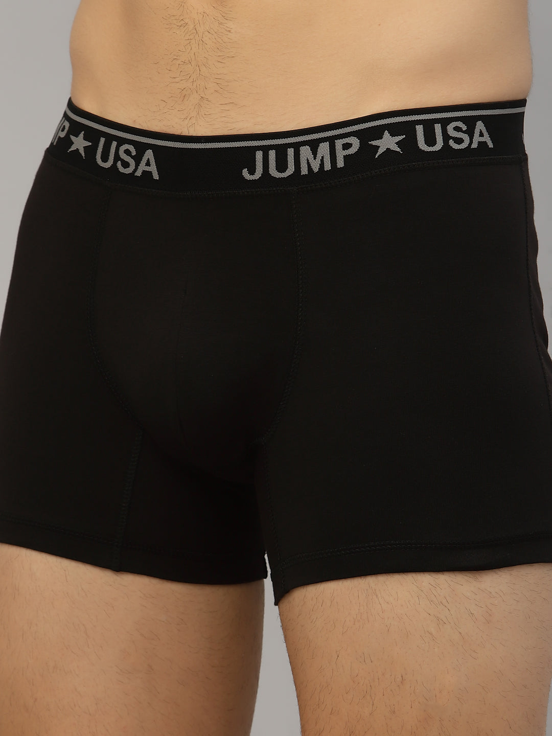 JUMP USA Men Black SOLID TRUNKS