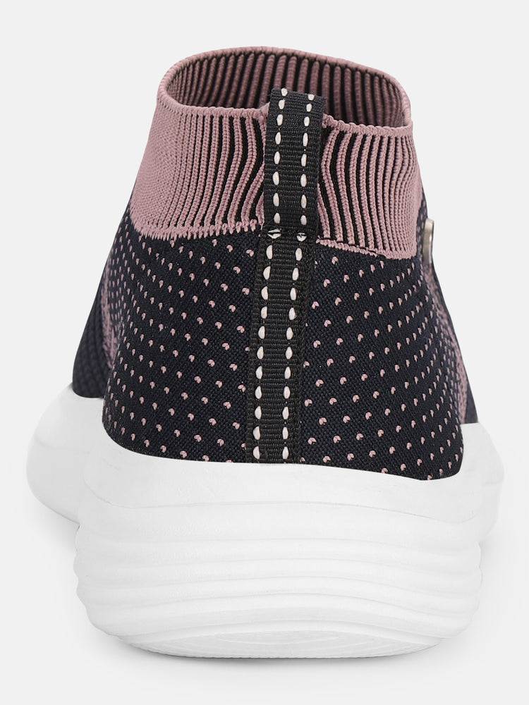 JUMP USA Women's Textured Blue Smart Casual Sneakers Shoes - JUMP USA