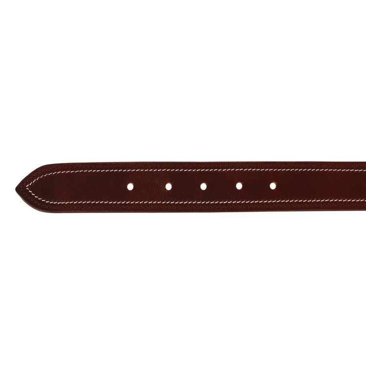 Men Leather Brown Belts With Metal Buckle - JUMP USA