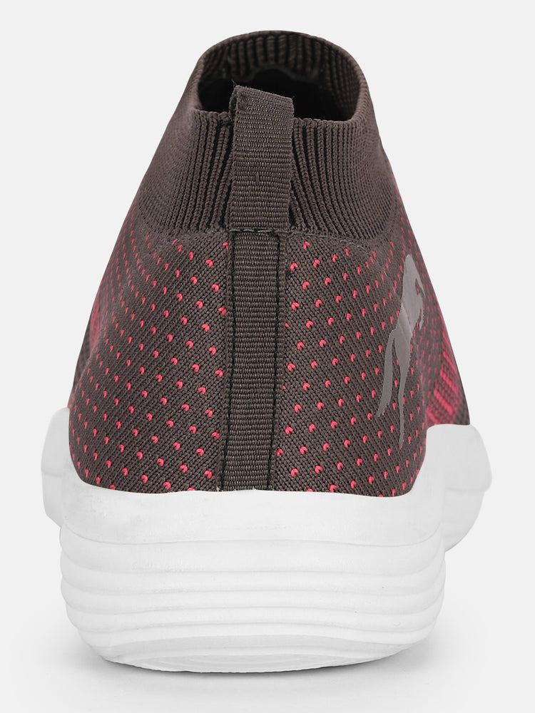 JUMP USA Women's Textured Grey Smart Casual Sneakers Shoes - JUMP USA